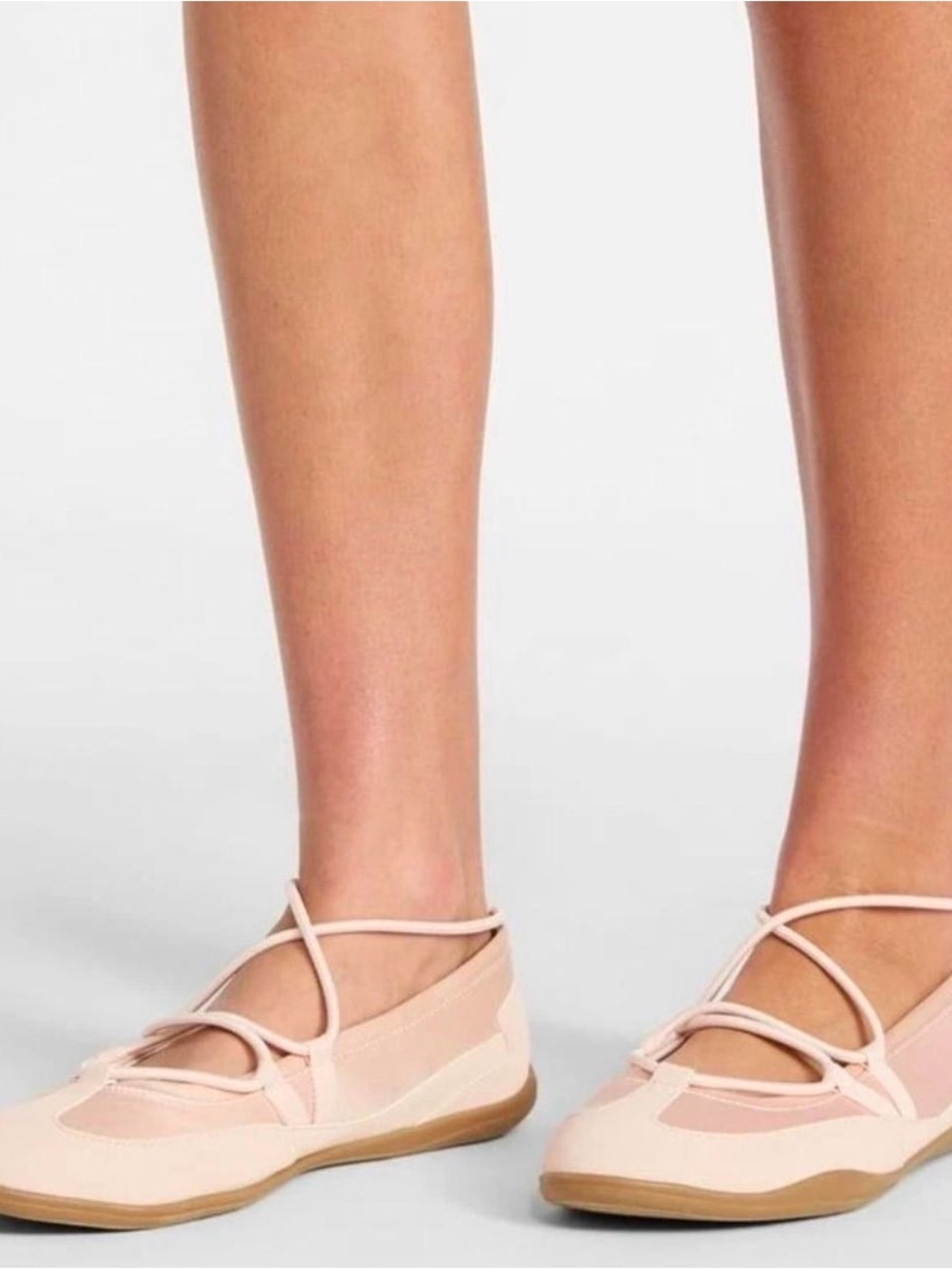 No Boundaries Pink Satin Ballet Sneakers